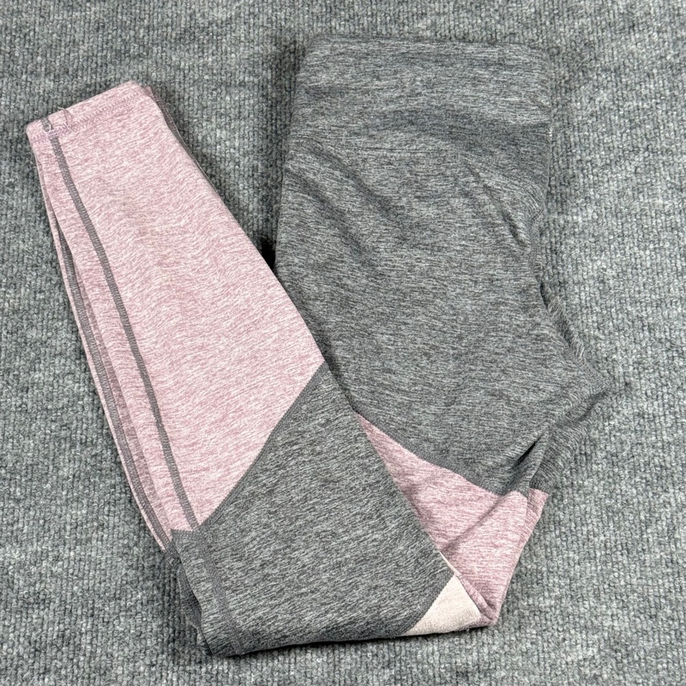 Tangerine Small Leggings Activewear Color Block Gray Lavender Heather Athleisure